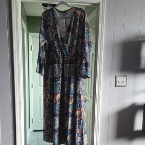 BloomChic Paisley Print Maxi Dress